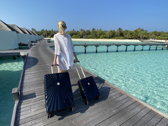 Kuffert Printisso Starlight - Mellem Rich Black