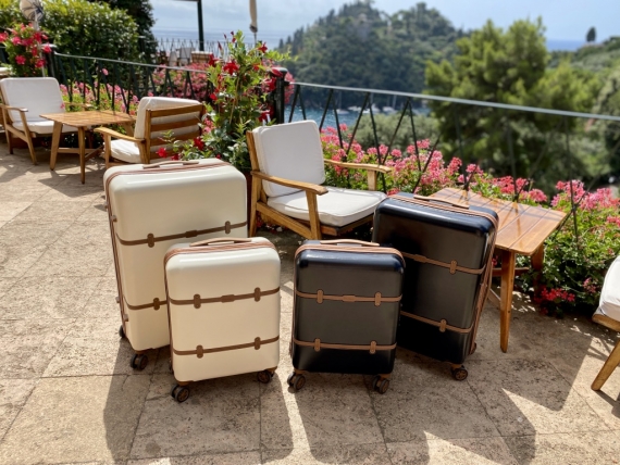 Kufferter Printisso Portofino - Sæt af 3 Vintage Black