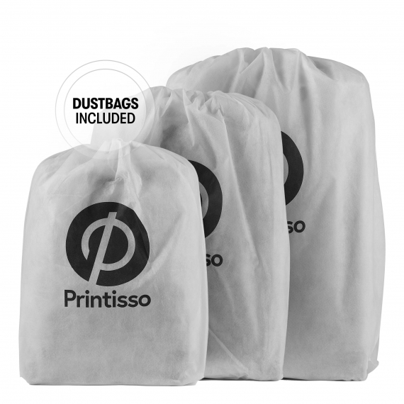 Kufferter Printisso Portofino - Sæt af 3 Vintage Black