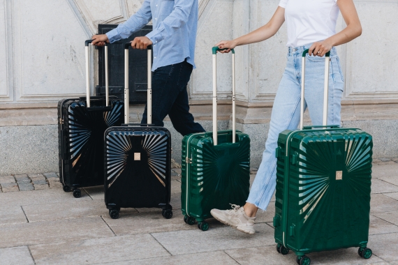 Kuffert Printisso Starlight - Mellem Rich Black