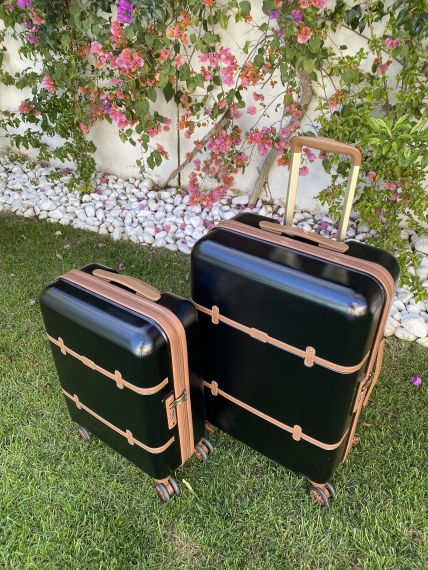 Kufferter Printisso Portofino - Sæt af 3 Vintage Black