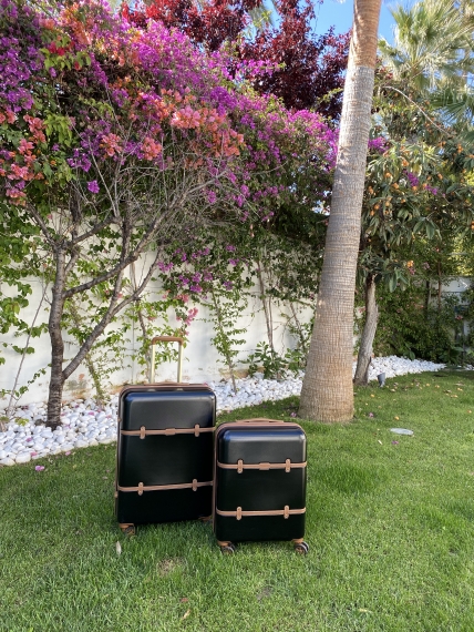 Kufferter Printisso Portofino - Sæt af 3 Vintage Black